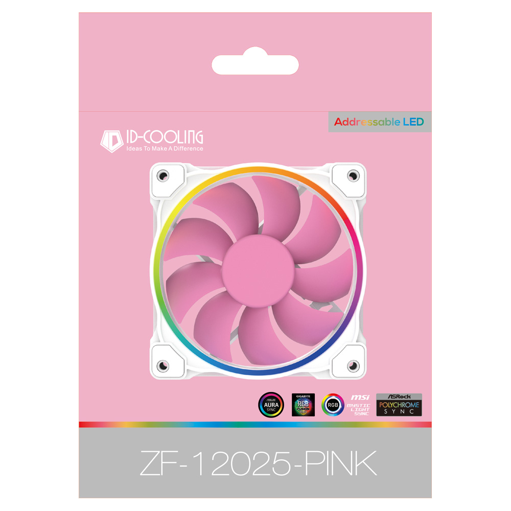 ID COOLING ZF-12025-Pink　計6個